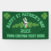 ソおもしろいパーソナライズされたーパトリックの日。 横断幕 (横)