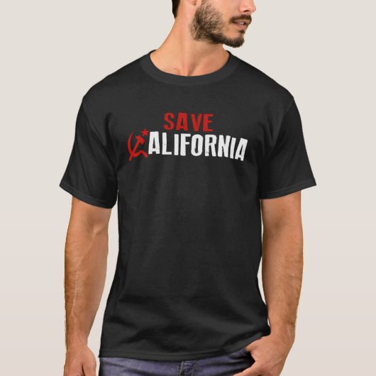 ソはっきりした連スタイル救カリフォルニア Tシャツ (正面)
