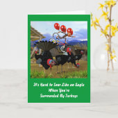 ソアライクアンイーグル誕生日 カード (黄色い花)