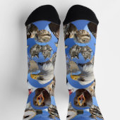 ソアリンの鷹の鳥 – プレミアムクルーソックス ソックス (上部)