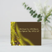 ソアリングドーブこうもりバー(ユダヤ教の)バル・ミツバー招待状返信カード 招待状 (スタンド正面)