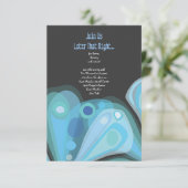 ソアリングバタフライバルミツワー披露宴カード 招待状 (スタンド正面)