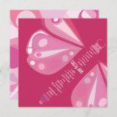 ソアリングバタフライバルミツワー招待状 招待状 (正面/裏面)