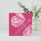 ソアリングバタフライバルミツワー招待状 招待状 (スタンド正面)