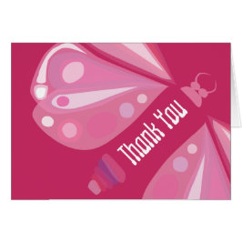 ソアリングバタフライブルーこうもりサンキューカード