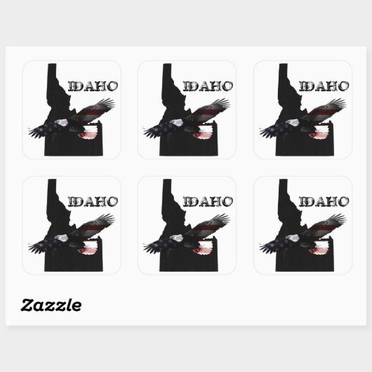 ソアリングパトリオットイーグルIDAHO スクエアシール (シート)