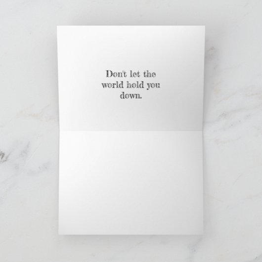 ソアリングパーソナライズされたイーグルサンキューカード サンキューカード (内部)