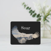 ソアリングパーソナライズされたイーグルサンキューカード サンキューカード (スタンド正面)