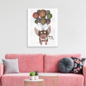 ソアリングピグ キャンバスプリント (インサイチュ (リビング))