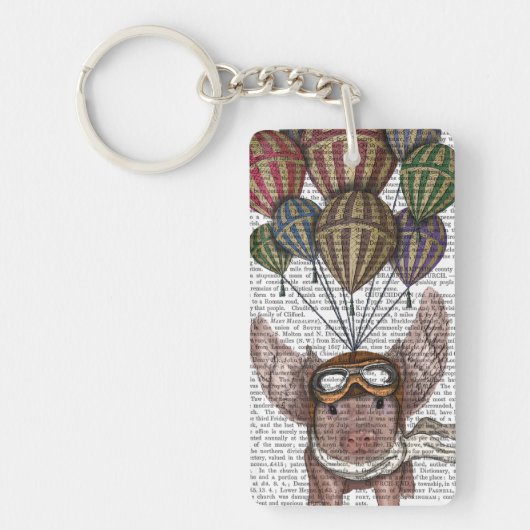 ソアリングピグ キーホルダー (正面)