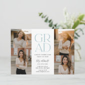 ソアリングモダングラード |ほこりっぽい青い写真卒業 招待状 (スタンド正面)