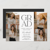 ソアリングモダングラード |フォトコラージュ卒業 招待状 (正面/裏面)