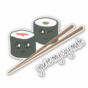 ソイメイトかわいい寿司中毒かわいいキャラクター シール