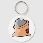 ソイルキーチェーンのサック キーホルダー (正面)