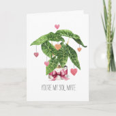 ソイルメイトハウスプラントラブプンバレンタインデー カード (正面)