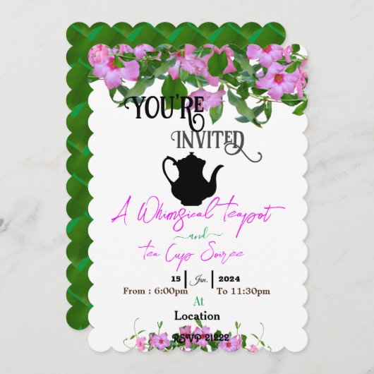 ソイレ 招待状 (正面/裏面)