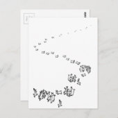 ソウウィーズゴー踊りウサギ ポストカード (正面/裏面)