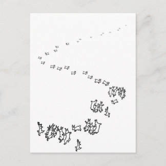 ソウウィーズゴー踊りウサギ ポストカード