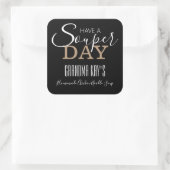 「ソウパーパーソナライズされたデイ」自家製スープラベル スクエアシール (バッグ)