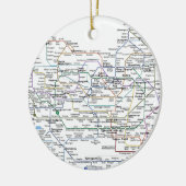 ソウルの地下鉄の地図 セラミックオーナメント (左)