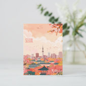 ソウルへの旅行 ポストカード (スタンド正面)