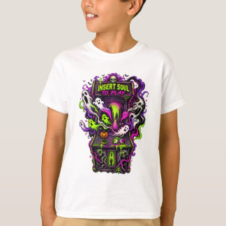 ソウルを挿入 ハウンテッド アーケード ハロウィン Tシャツ