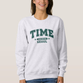 ソウルアーカイブ大学レトロデザインファンアート スウェットシャツ