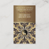 ソウルエネルギー陰陽ニューエイジ金ゴールド名刺 名刺 (裏面)