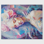 ソウルオブアンエンジェルパステル紙コラージュ ラッピングペーパー (フラット)