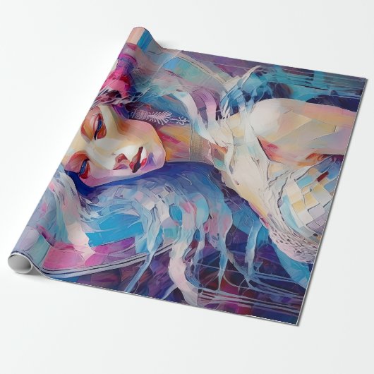 ソウルオブアンエンジェルパステル紙コラージュ ラッピングペーパー (アンロールド)