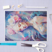 ソウルオブアンエンジェルパステル紙コラージュ 薄葉紙 (クラフト)