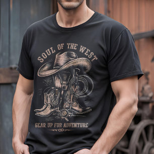 ソウルオブザウェスト – クラシックカウボーイギア Tシャツ