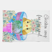 ソウルキッチンタオルのかわいいチキンスープ キッチンタオル (横)