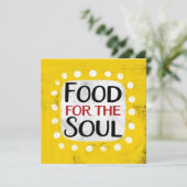 ソウルグリーティングカード用の食品 カード (スタンド正面)