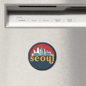 ソウルコリアヴィンテージシティスカイラインシティスケープ マグネット (インサイチュ (食洗機))