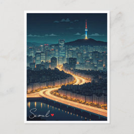 ソウルサウスコリアナイトビュー ポストカード