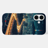 ソウルサウスコリアナイトビュー Case-Mate iPhoneケース (裏面 (横))