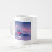 ソウルサウスコリアパステルトラベルデザイン コーヒーマグカップ (正面左)