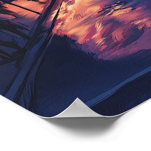 ソウルサンセット：シティー鮮やかスケープ旅行 ポスター (角)