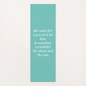 ソウルサンムーンスターズシータイポグラフィポエムアクア ヨガマット (正面)