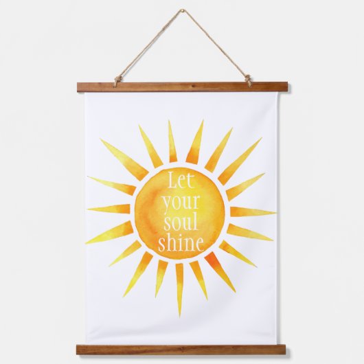 ソウルシインスパイアャインの水色 吊り下げ型タペストリー (正面)