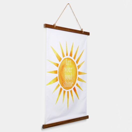 ソウルシインスパイアャインの水色 吊り下げ型タペストリー (傾斜あり)