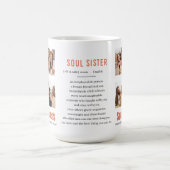 ソウルシスターの定義フォトコラージュ ホワイト コーヒーマグカップ (中央)