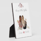 ソウルシスターパーソナライズされた フォトプラーク (側面)