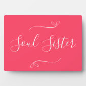 ソウルシスターホットピンクモダンミニマル フォトプラーク (正面)