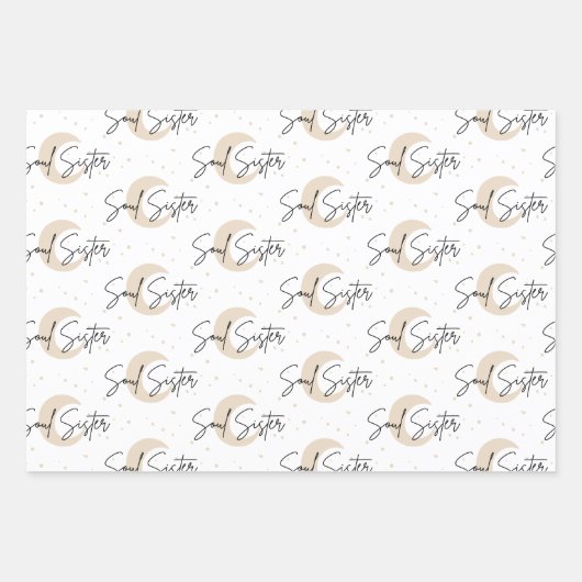 ソウルシスターラッピング紙フラットシートセット3 ラッピングペーパーシート (正面)