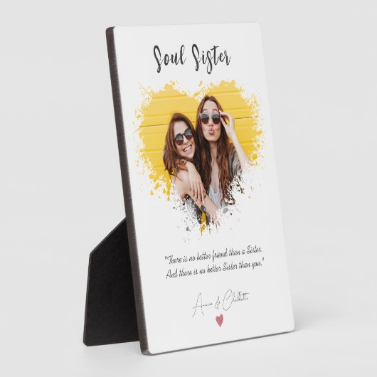 ソウルシパーソナライズされたスター定義ウォーターカラープラン フォトプラーク (側面)