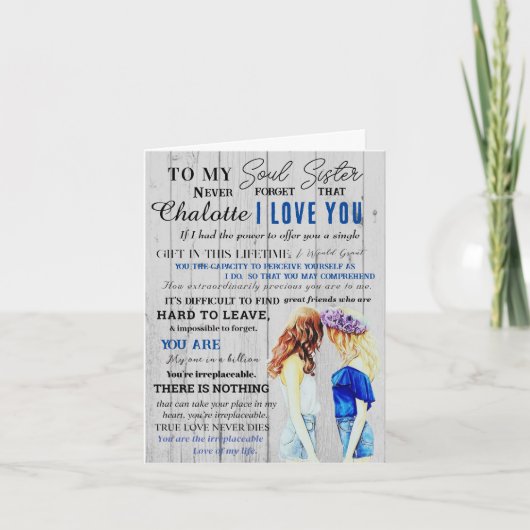 ソウルシパーソナライズされたスター定義フレンド引用文 シーズンカード (正面)