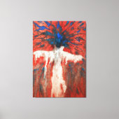 ソウルスチル絵画抽象芸術の独身のウォールアート キャンバスプリント (正面)