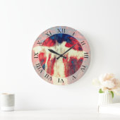 ソウルスティル抽象芸術アートウォールクロック ラージ壁時計 (ホーム)